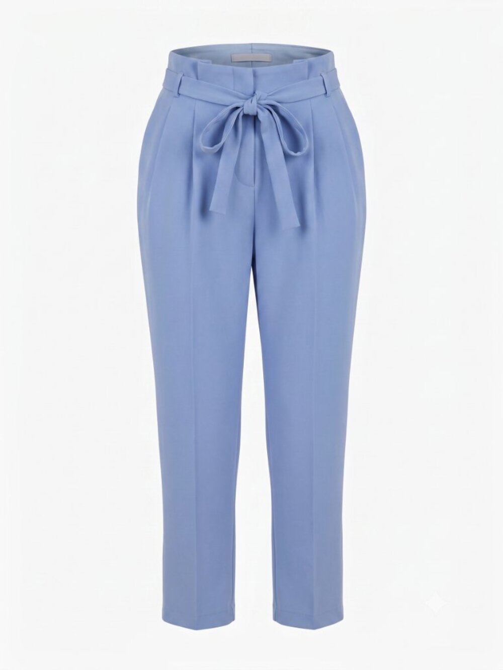 Miss Selfridge Periwinkle Blue Tie Waist Tapered Trousers Pants Size 8